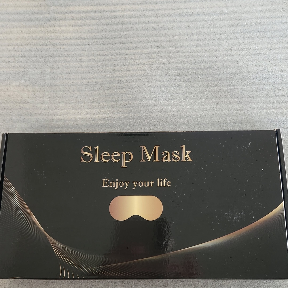 Black & Gold Sleep Mask - Enjoy Your Life
